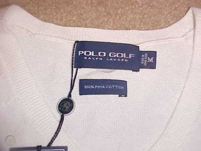 Ralph Lauren Luxury Brand White With Navy And Red Stripe Polo